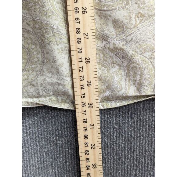 J Crew Button Up Shirt Mens Large Tan Paisley Pocket Casual Preppy - Picture 6 of 9
